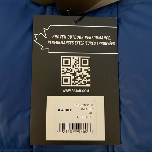 Pajar Sleeveless Puffer Vest Jacket Blue XL - Picture 7 of 10